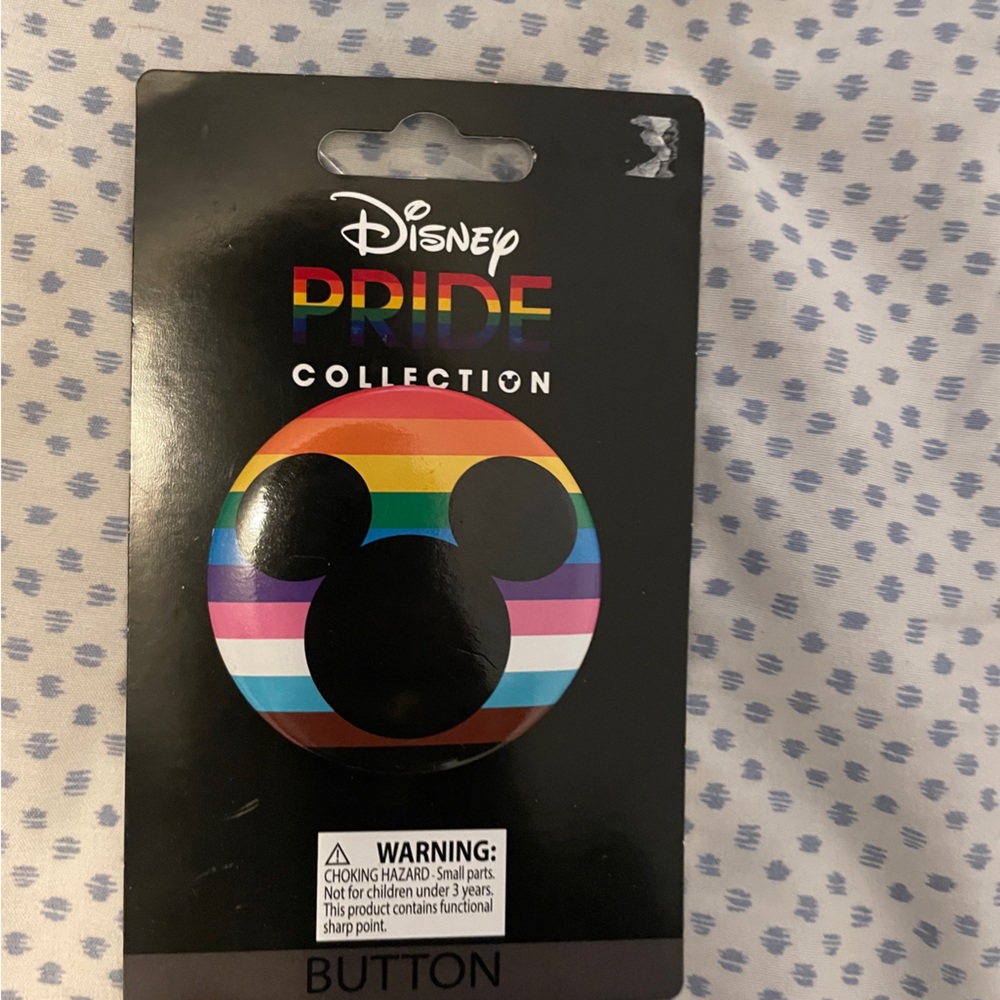 Disney Mickey Mouse pride button